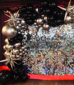 ADOINBY Balloons Arch Kit - Black and Silver view 5