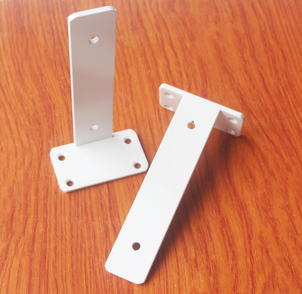 Hidden L Shelf Bracket - 6 Inch / White 16 Pack view 1