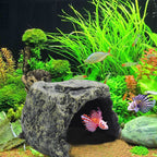 Aquarium Resin Castle Decoration - Rock Hide Cave view 1