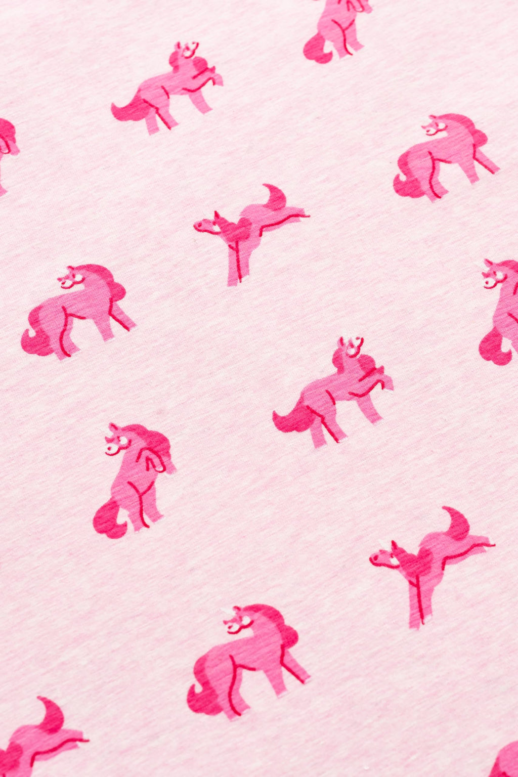 monica + andy Organic Organic Burp Cloth - Pink Unicorns view 1