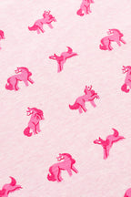 monica + andy Organic Organic Burp Cloth - Pink Unicorns view 1