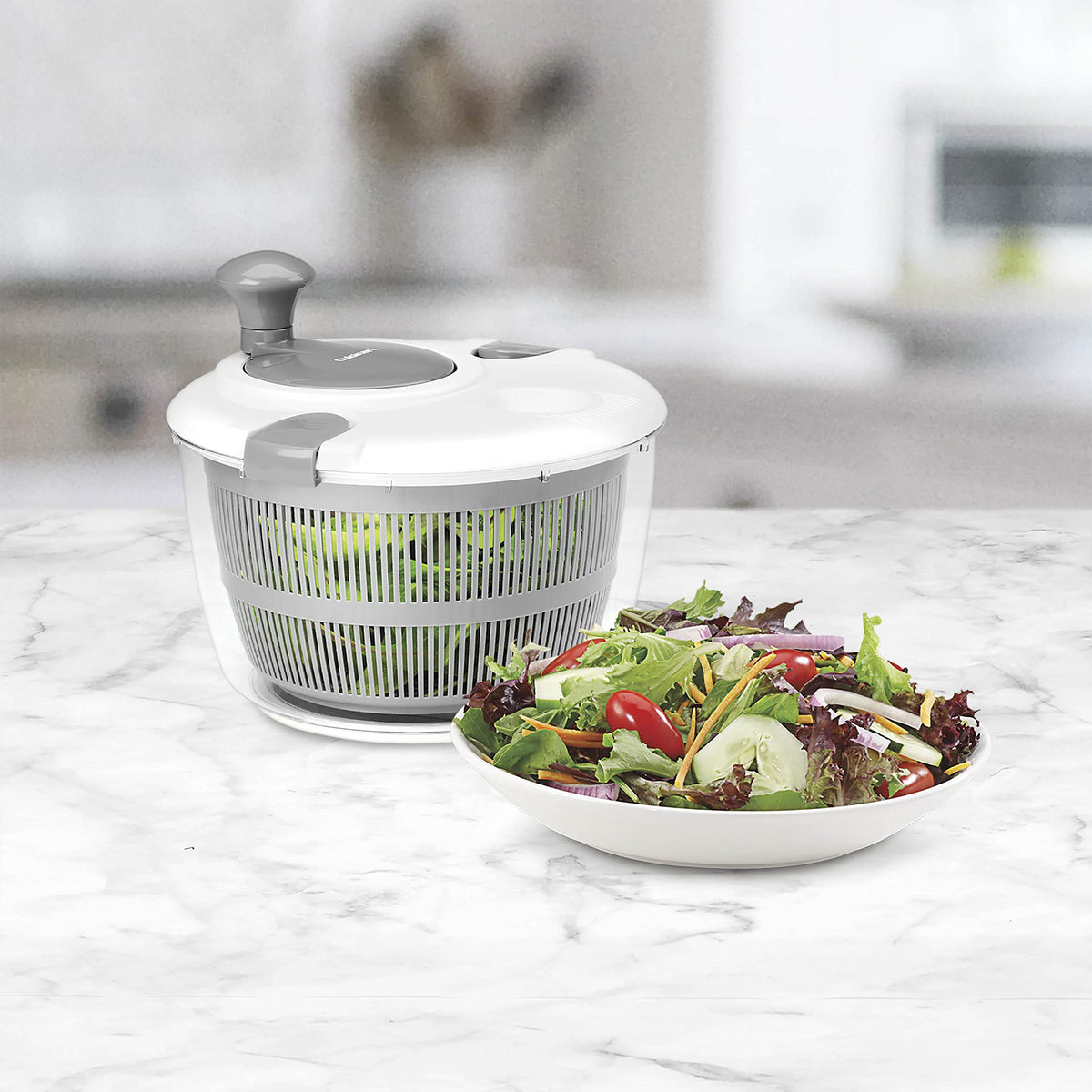 Cuisinart Large Salad Spinner- Wash - Gray view 1