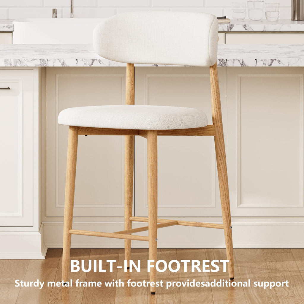 Furniliving 26‘’ Counter Height Bar Stools Set of 2