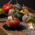 Your Heart's Content Small Velvet Pumpkin Set