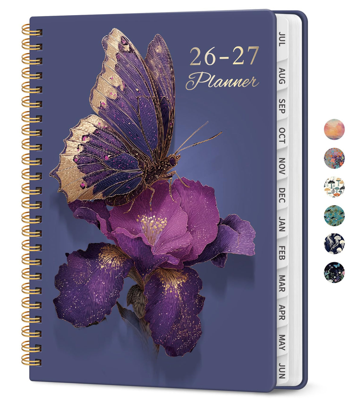 Planner 2026-2027, Jul 2026-Jun 2027 Monthly & Weekly Planner Calendar - R-Royal Flutter