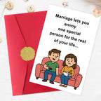 Smithtuy Funny Anniversary Card Gifts for Husband Wife (additional view 3)