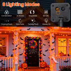 Moettany Solar String Lights Outdoor Waterproof - Orange view 2