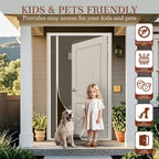 Yotache Magnetic Screen Door Fits - White / Fit 36" x 78" Door (38" x 79" Screen) view 6