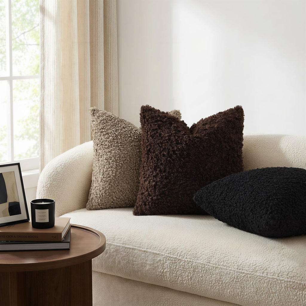 decorUhome Sherpa Decorative Throw Pillow Covers - view 10