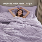 Bedsure Comforter Set & Sheet Set Bedding Set - 13 - Light Purple / Twin view 2