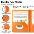 Dunwell Pocket Folders with Prongs