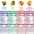 Happy Tot Organics Stage 4 Baby Food Pouches, Gluten Free, Vegan Snack, Fiber & Protein Fruit & Veggie Puree, Fruit & (Pack of 16)