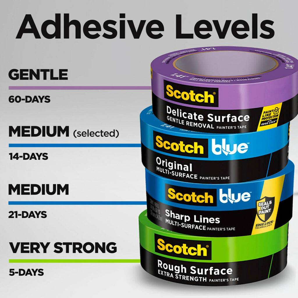 ScotchBlue Original Multi-Surface Painter's Tape 2 Inch Wide, 3 Rolls (2090-48EVP) (Pack of 3)