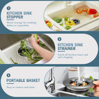 TGOSOMT Kitchen Sink Drain Strainer Stopper, Anti-Clog & Quick Drain (additional view 5)
