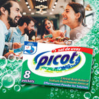 SAL DE UVAS PICOT Effervescent Antacid Powder, 24 Packets (3 Boxes x 8) (Pack of 3)