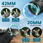 Cert Monocular Telescope for Adults with Tripod & Phone Adapter - Black-1040 view 2