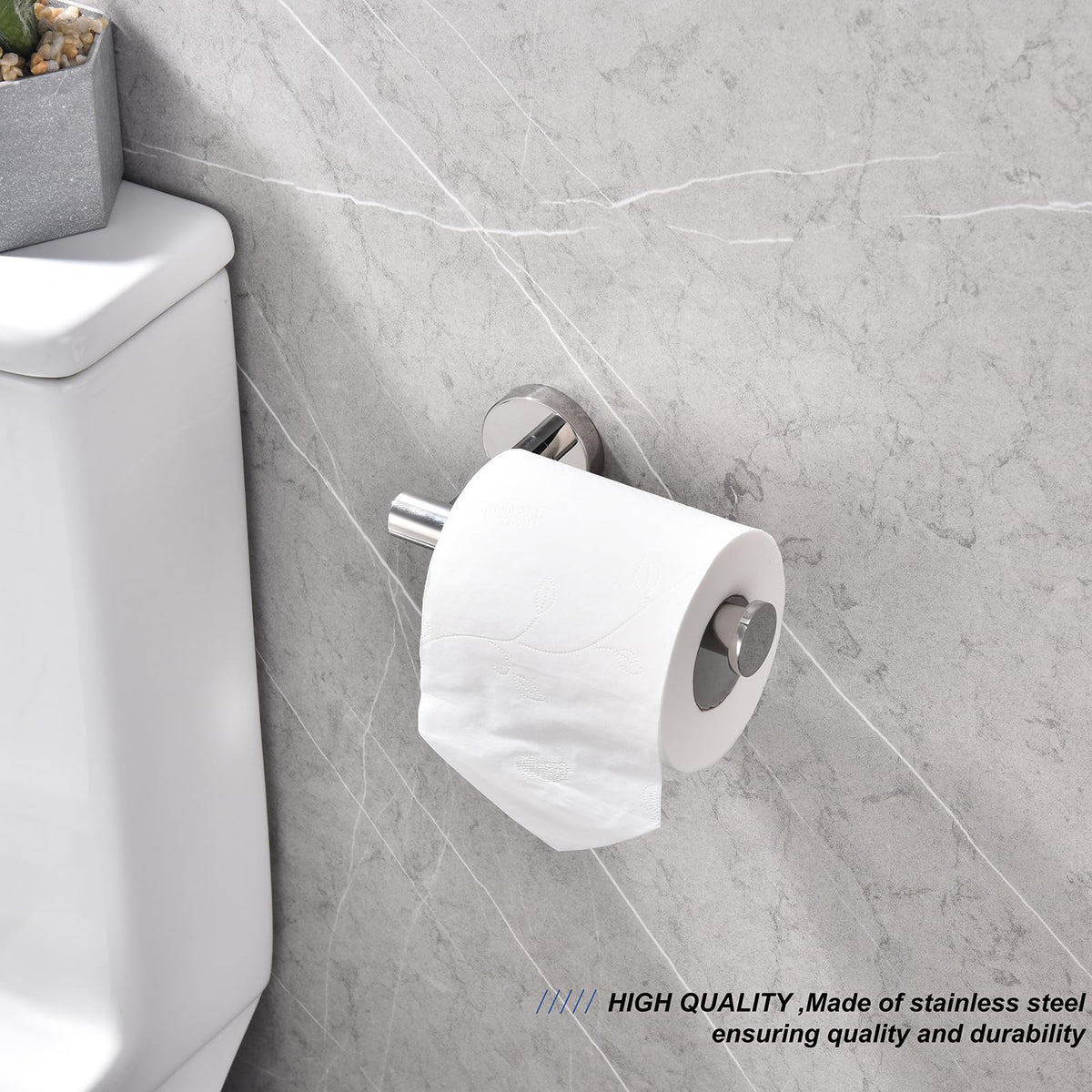 TASTOS Round SUS304 Stainless Steel Toilet Paper Holder - view 26