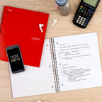 Five Star Spiral Notebook + Study App, 5 Subject, College Ruled Paper, 8-1/2" x 11", 200 Sheets, Fights Ink Bleed, Water Resistant Cover