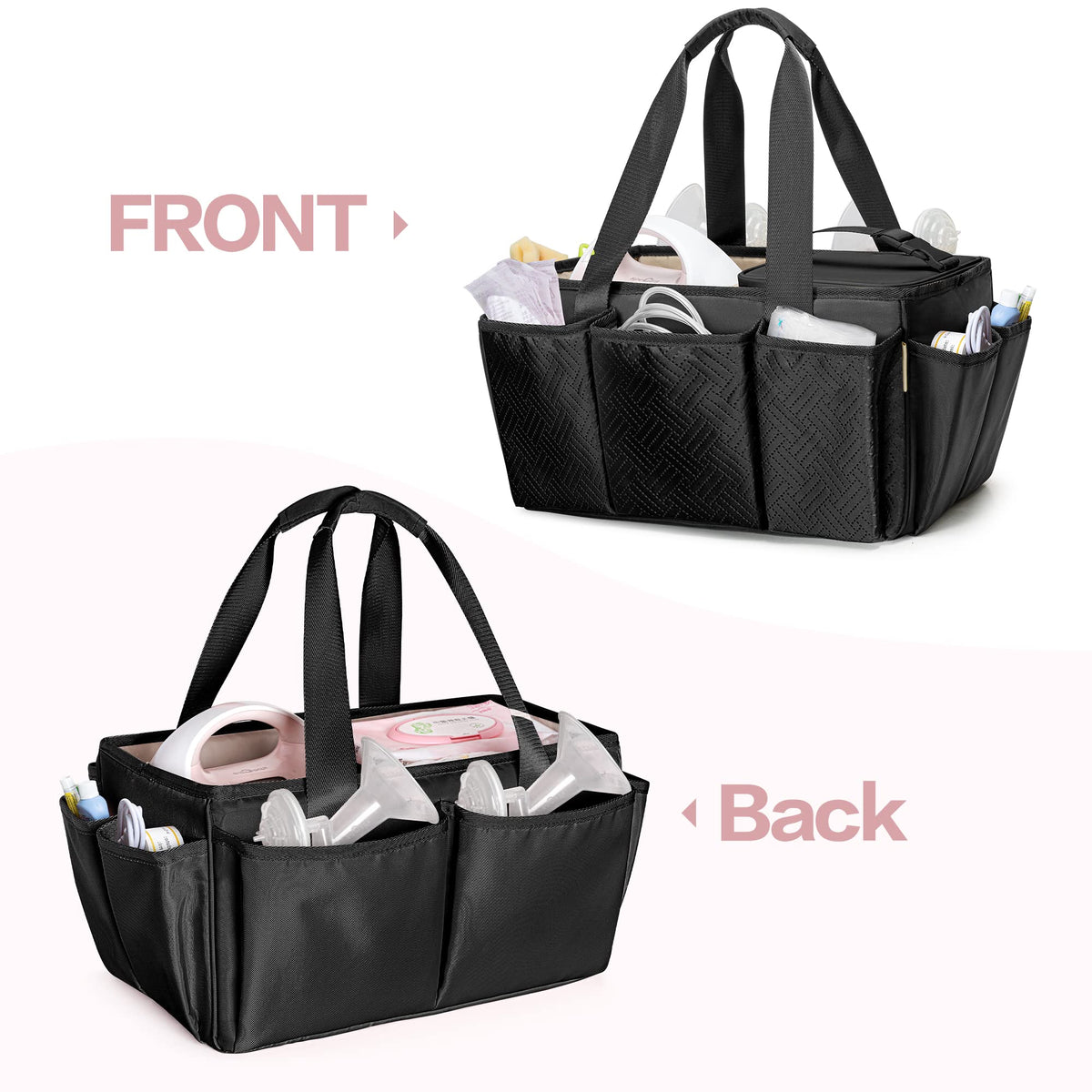 Fasrom Breast Pump Caddy with Cooler Bag, Pump Parts Organizer (additional view 3)