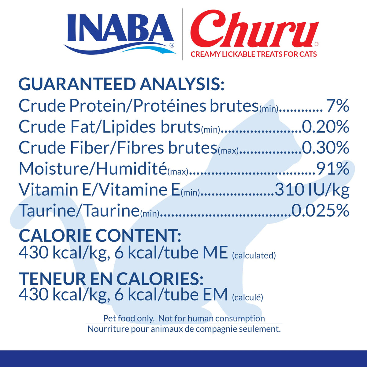 INABA Churu Cat Treats, Lickable, Squeezable Creamy Purée Cat Treat with Green Tea Extract & Taurine, 0.5 Ounces Each (Pack of 50)
