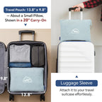 BEDELITE Travel Blanket with Bag, Jacquard Fleece Blanket 65"x40" - Blue view 1