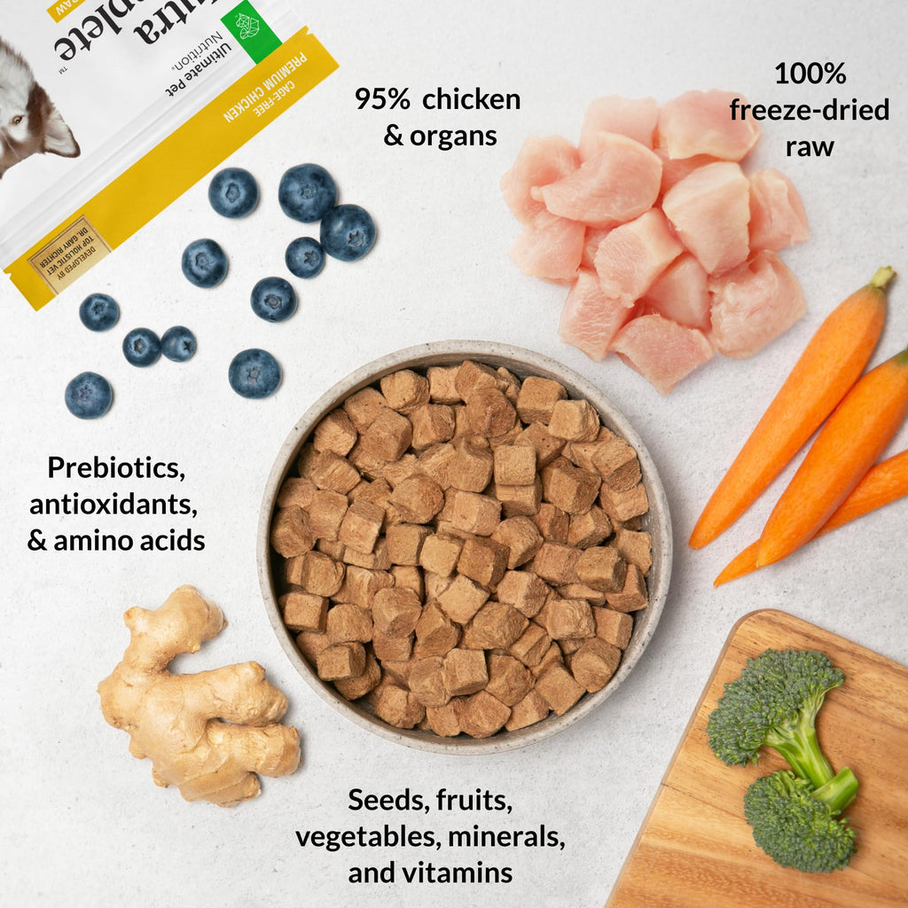 ULTIMATE PET NUTRITION Nutra Complete Freeze-Dried Dog Food, Chicken 1lb