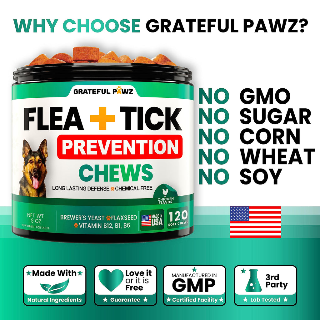 Flea and Tick Prevention for Dogs Chewables, Oral Flea and Tick Control (additional view 4)