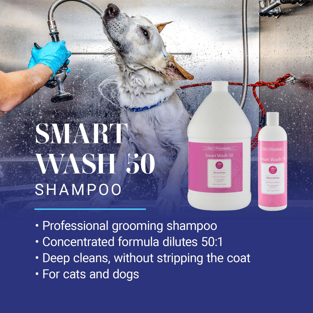 Chris Christensen SmartWash50 Ultra Concentrated Dog Shampoo - Cherry & Oats - 1 Gallon view 1