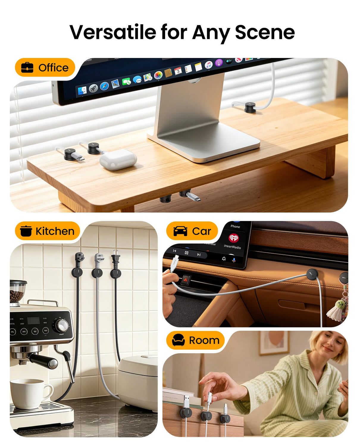 Silkland 360° Rotable Cable Clips - view 7