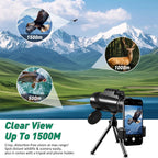 BFVV 80x100 High Powered Monocular Telescope for Adults Bird Watching (additional view 4)