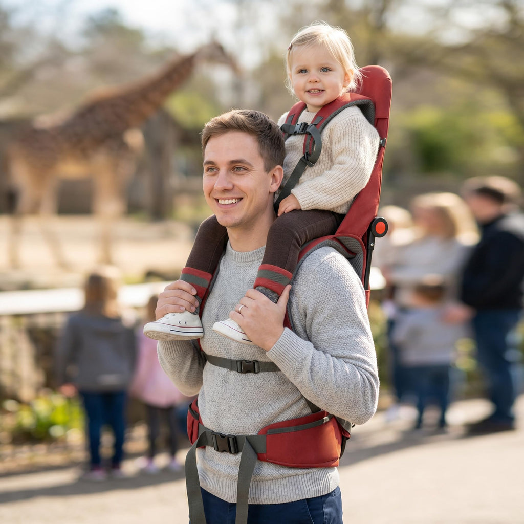 WIPHA Toddler Hiking Backpack Carrier - Red view 1