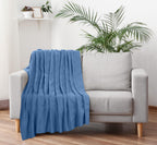 Utopia Bedding 100% Cotton Thermal Blanket Soft - Wedgewood / Twin view 7