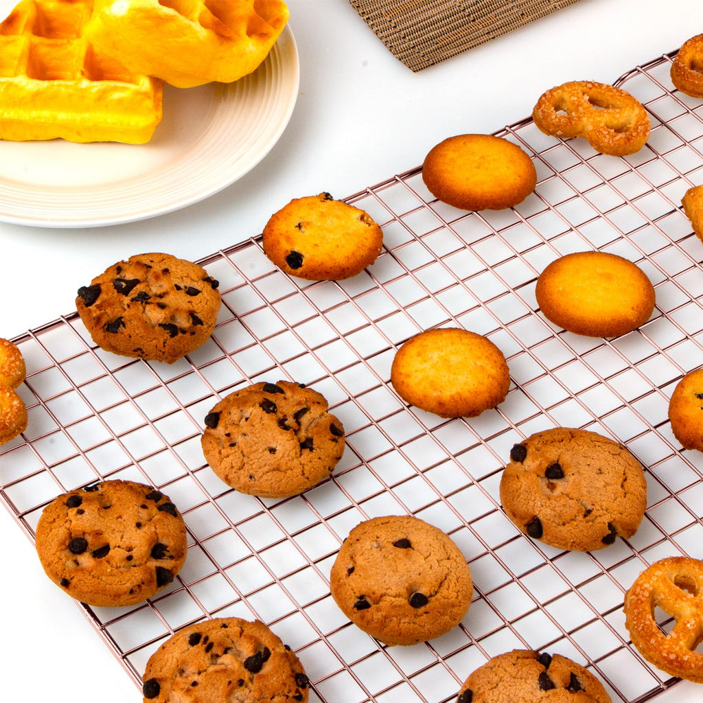 BRIOUT Cooling Rack for Baking - Rose Gold / 16"x10"-1PC view 5