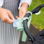 Ubbi Retractable Bag Dispenser for Diaper Bag - Sage Bag Dispenser view 6