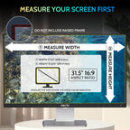 Peslv [2 Pack] 31.5 Inch Privacy Screen for Computer Monitor 16:9 Aspect Ratio, Eye Protection Anti Blue Light Glare