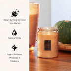 Voluspa Large Scented Candle Jar 18 Oz, 100 Hr Burn - 21 - Spiced Pumpkin Latte view 3