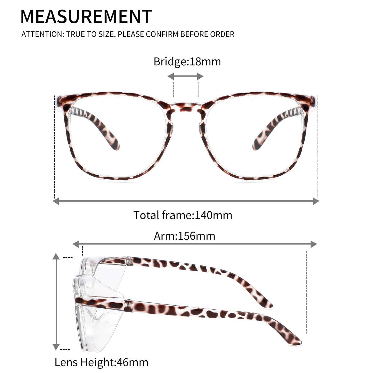 Alsenor Safety Glasses with Anti-Fog, Blue Light Blocking, Anti-Dust, UV Protection - view 5