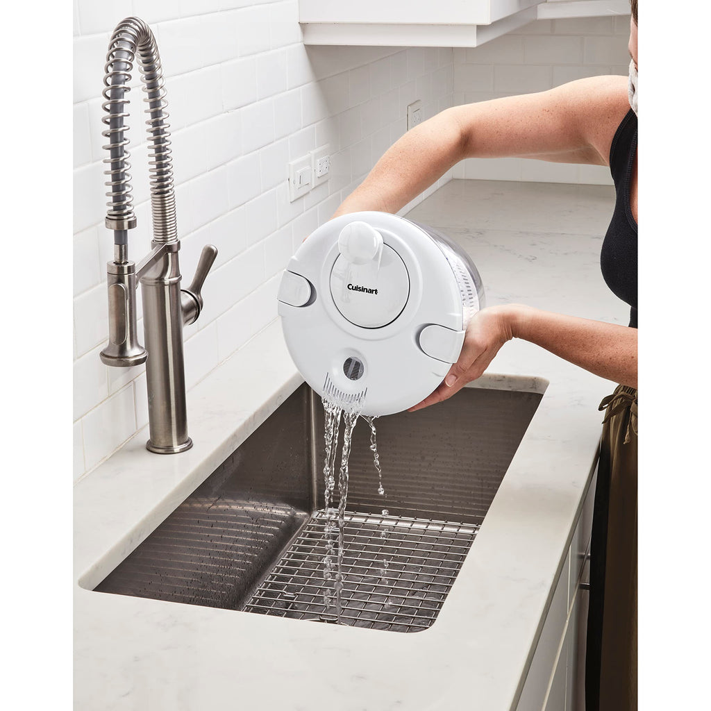Cuisinart Large Salad Spinner- Wash - Gloss White view 4
