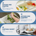 tgosomt Kitchen Sink Drain Strainer and Stopper - Chrome / 1 Pack view 5