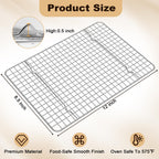 BRIOUT Cooling Rack for Baking - Silver / 8.5"x12"-2PC view 5