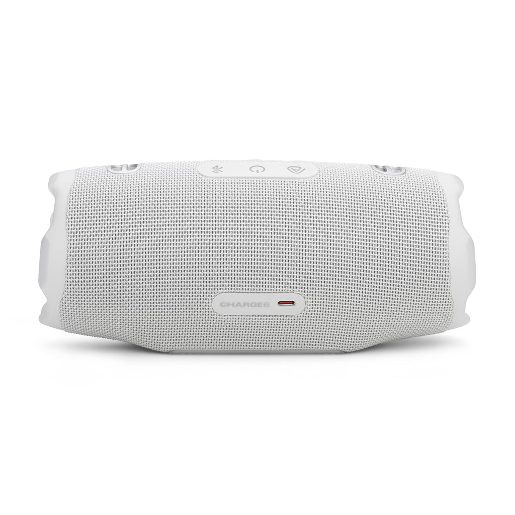 JBL Charge 6 Portable Bluetooth Speaker, Waterproof, Drop-Proof - White view 9