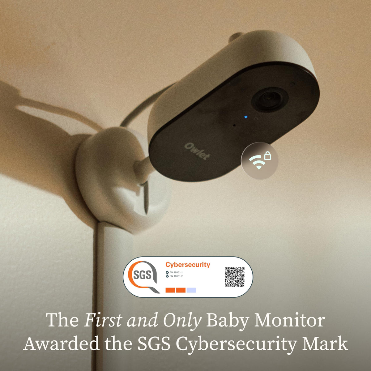 Owlet Dream Duo 3 Smart Baby Monitor System, Dream Sock + 2K HD Camera