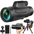 Cert Monocular Telescope for Adults with Tripod & Phone Adapter - Black-1040