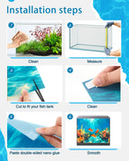 Mindsoft 4 Pack Aquarium Background - 11.8 x 11.8 Inch view 2