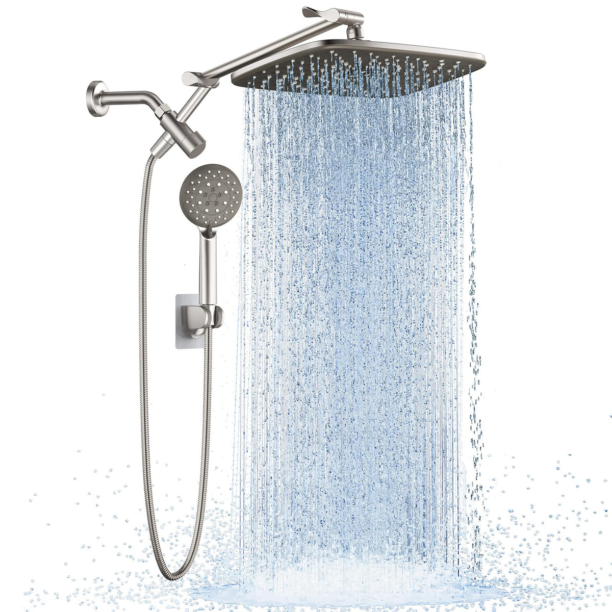 Veken Starlight 11.8" High Pressure Shower Head with Handheld, Easy Install (SHC5V417)