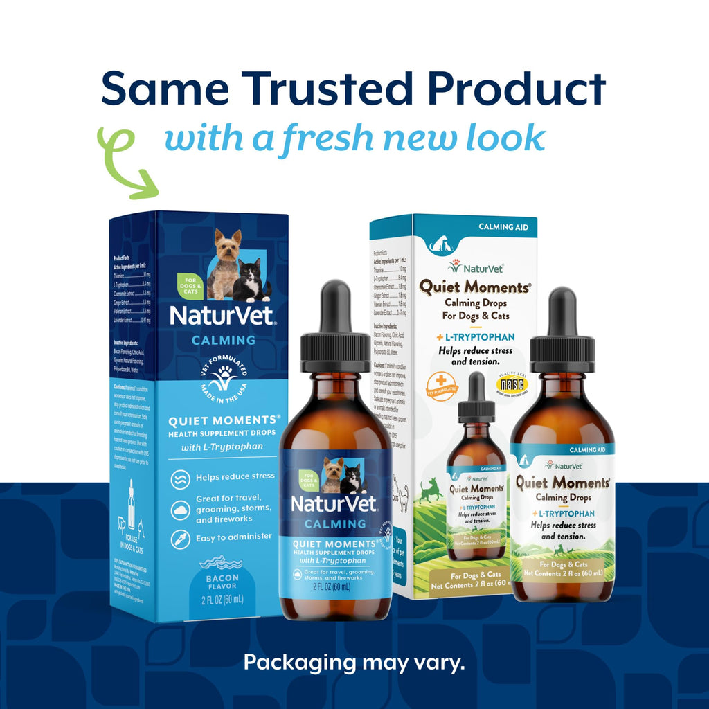 NaturVet Quiet Moments Calming Drops for Cats & Dogs - – 2 Oz
