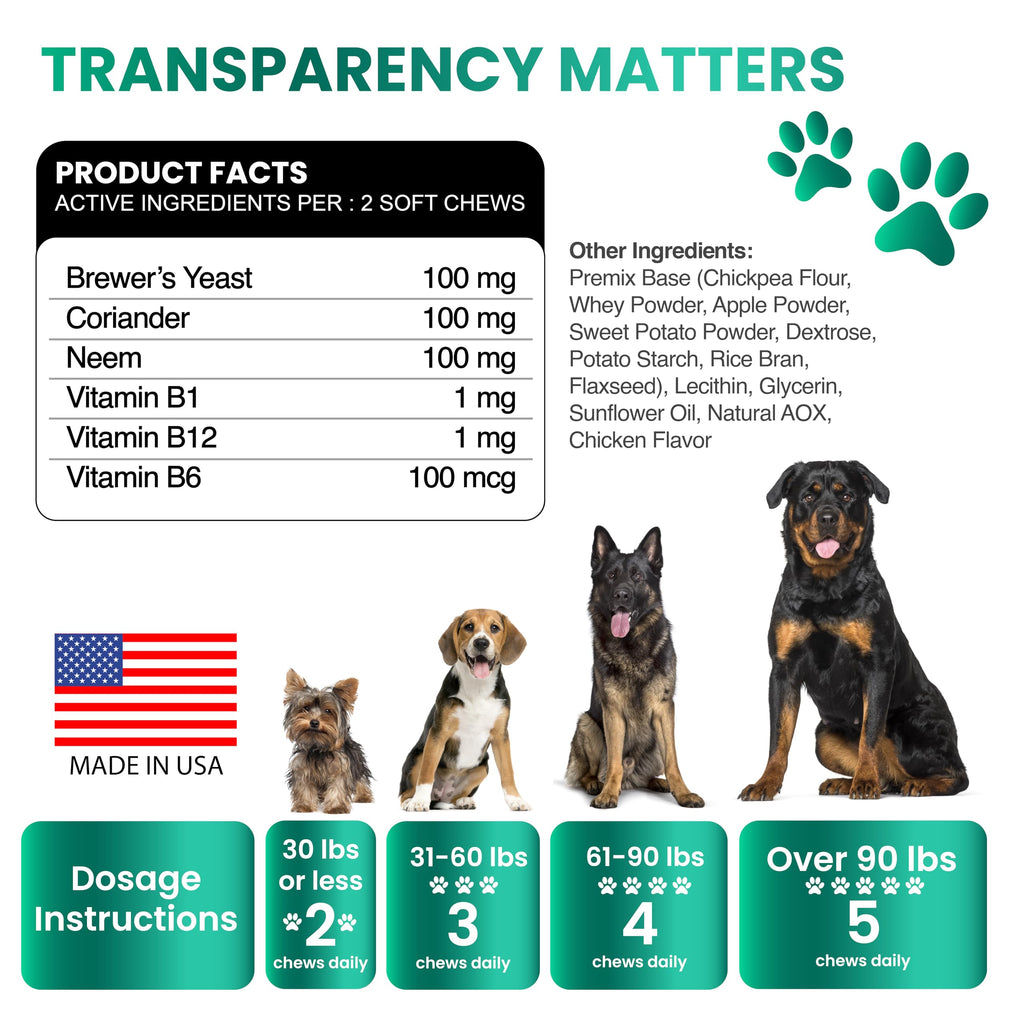 Flea and Tick Prevention for Dogs Chewables, Oral Flea and Tick Control (additional view 5)