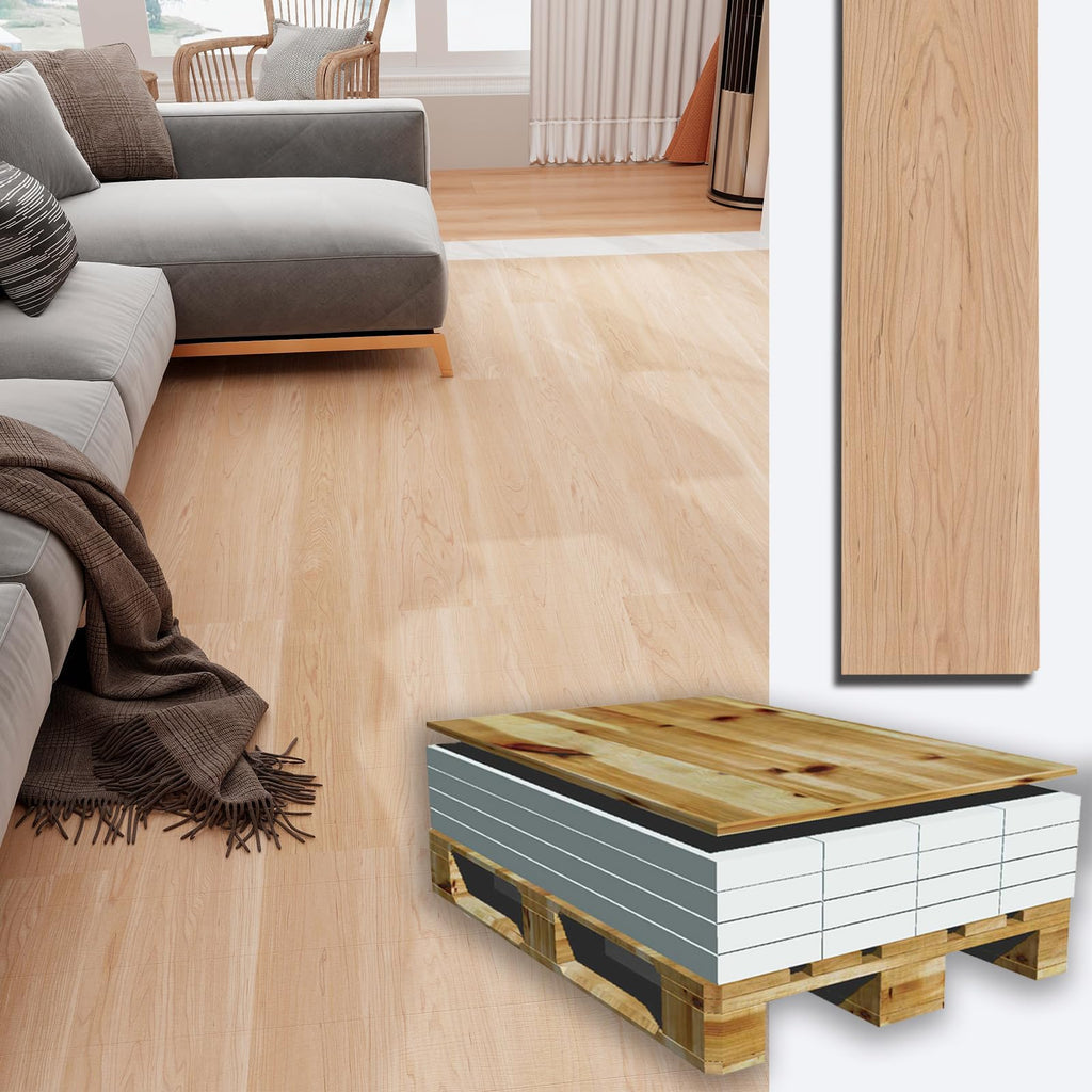 SPC Click Lock Luxury Vinyl Flooring Plank | 342 Sq.Ft | Thick 5 mm | Wood Floating LVP Floor Tile| 100% Waterproof |Scratch Resistant |Rigid Core|Use for Indoor/Commercia(16 Boxes/Pallet)
