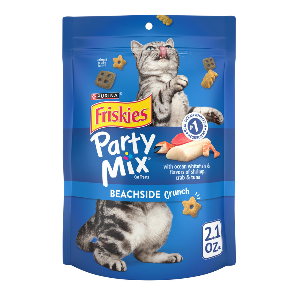 Friskies Purina Party Mix Beachside Crunch Cat Treats
