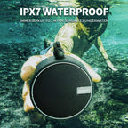 INSMY C12 IP67 Waterproof Shower Bluetooth Speakers,Portable Small Speaker - Black view 1